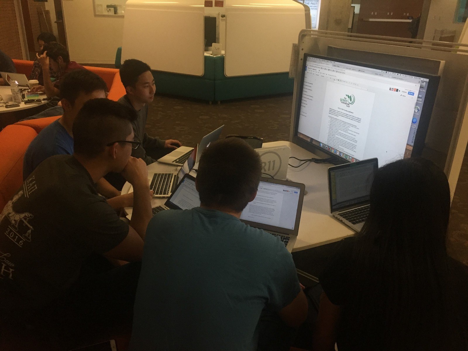 a trash can with a big belly