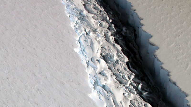 massive iceberg breaks away from antarctica