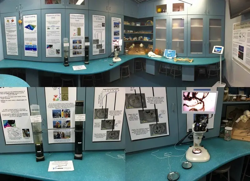 public exhibit on the oxygen minimum zone in the santa monica basin
