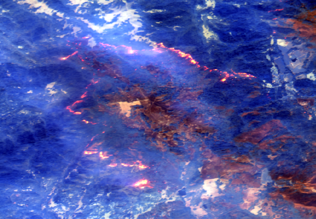 five of the best california wildfire pictures from space