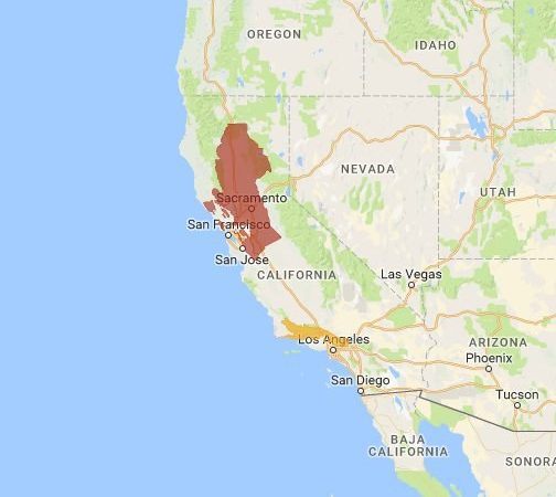 stunning nasa image shows three wildfires burning in southern california