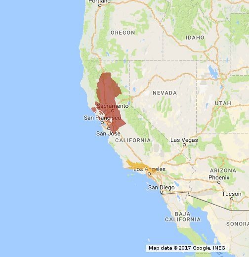 stunning nasa image shows three wildfires burning in southern california