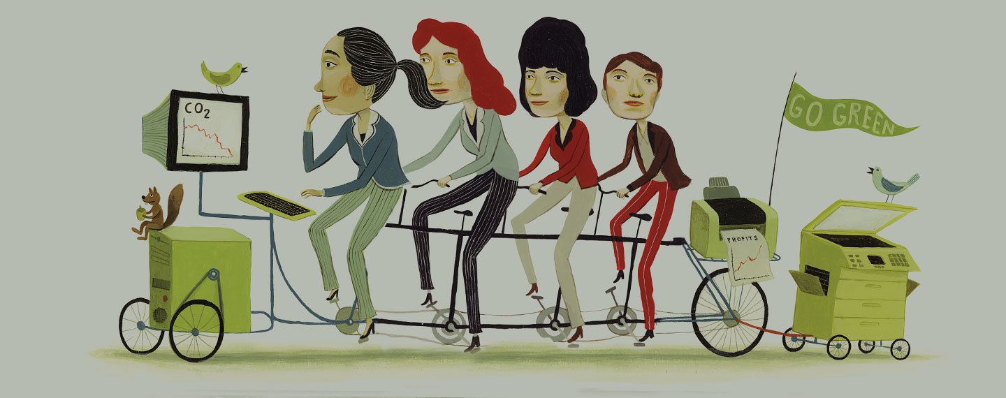 green initiatives — by themselves —  won’t boost productivity