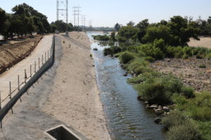 The Los Angeles River at the Glendale Narrows.