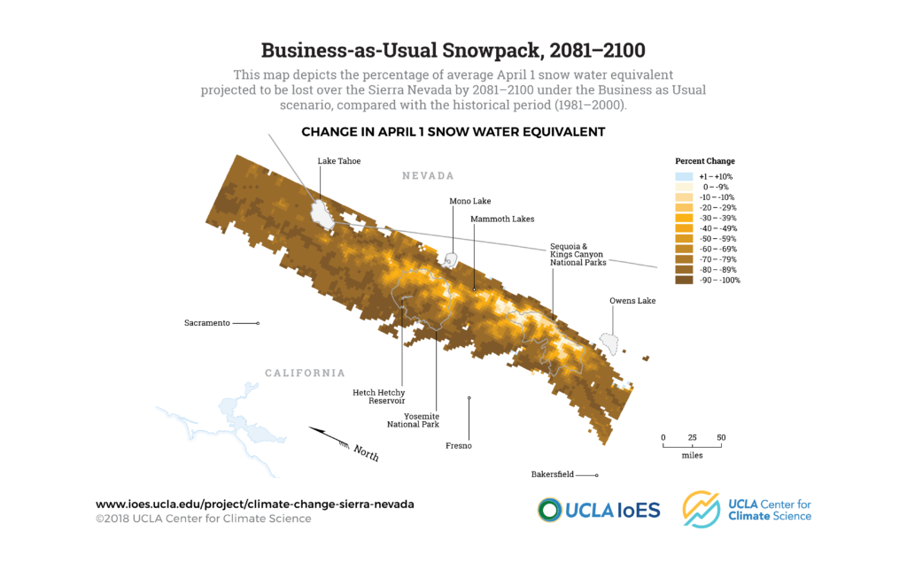 climate change in the sierra nevada: graphics