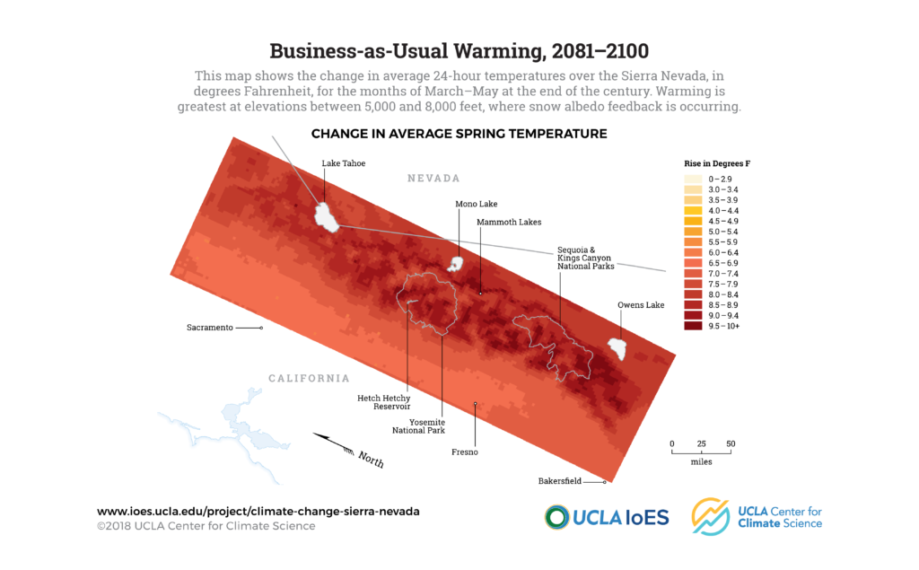 climate change in the sierra nevada: graphics