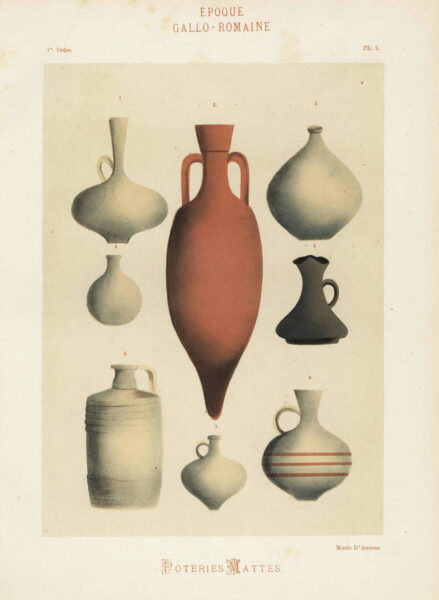 Amphora and other vessels from the ancient Greco-Roman period.