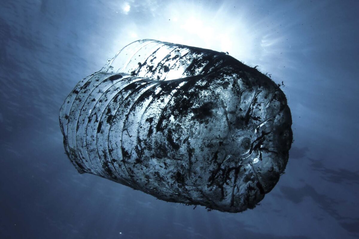 Plastic in ocean