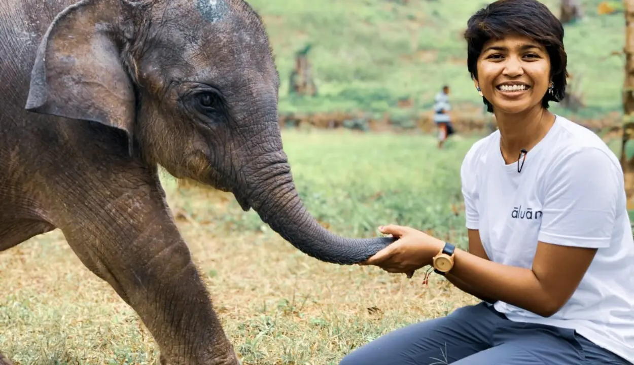 FarwizaFarhanwithelephant