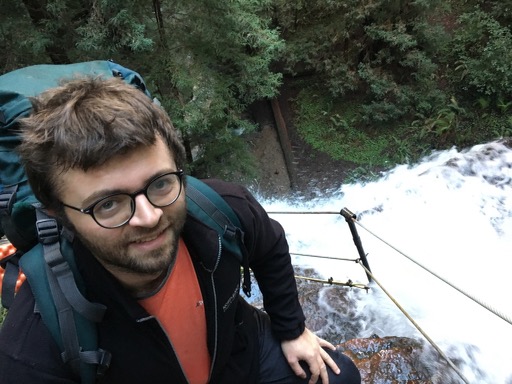 Adrian Albert hiking.