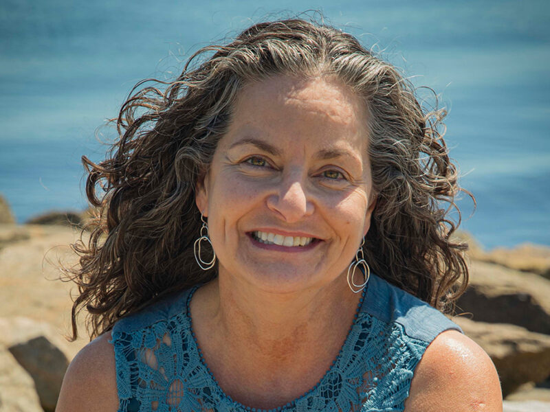 Catalina Martinez in front of the Ocean / Credit: Nora Lewis