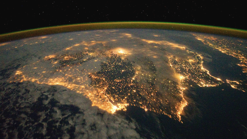 Iberian Peninsula at Night | NASA‘s Earth Observatory