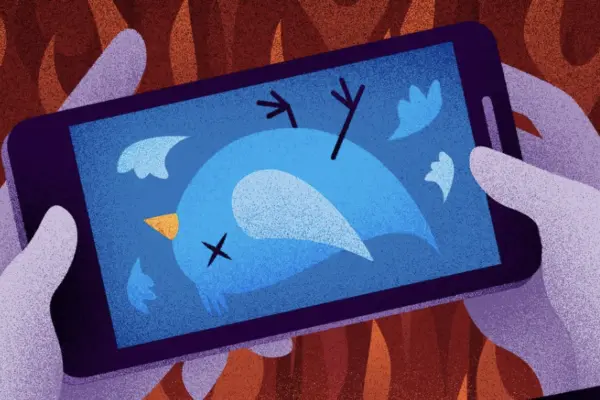 Twitter, phone graphic