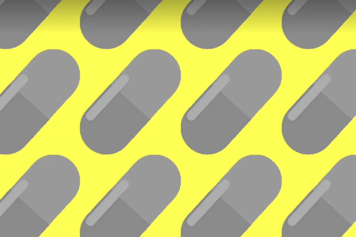 Pills neon background