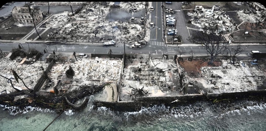 Maui wildfire- deadly wildfire destruction- lahaina