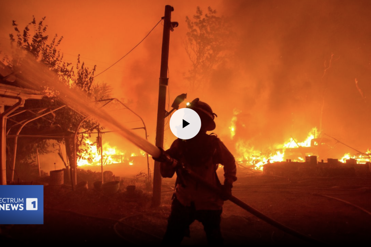 A firefighter works against the Lake Hughes Fire in Angeles National Forest north of Santa Clarita in August. (Associated Press) \ wildfire