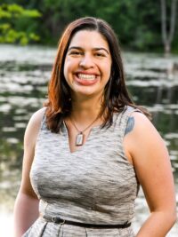 Stepfanie Aguillon, evolutionary biologist, pictured at The Lab of Ornithology in Ithaca, NY, Thursday, June 9, 2021.