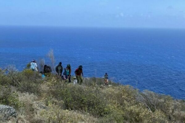 Critical Ecology Lab researchers on a field trip to the ocean