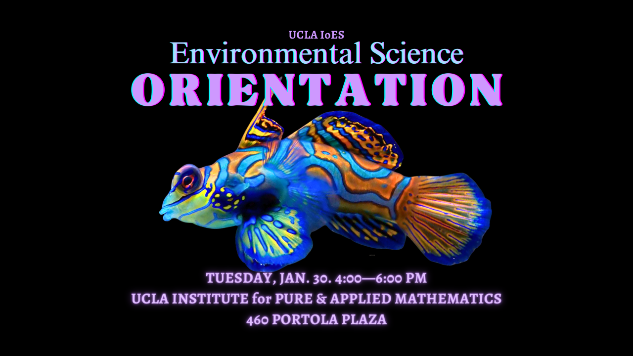 Environmental Science Orientation 2024 — Institute of the Environment