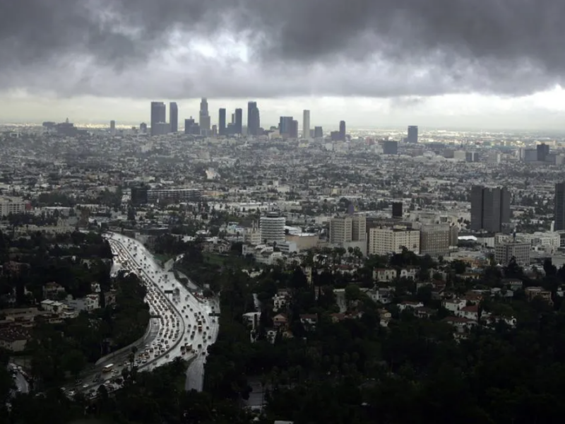 The storm is based on weather patterns from the state’s “Great Flood of 1862.” GETTY IMAGES