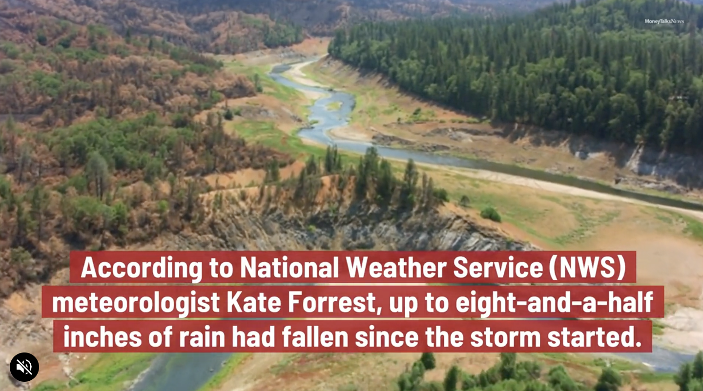 Newsweek reports that one northern California reservoir gained 5 feet of water after two atmospheric river weather systems in January 2024. BY MONEY TALK NEWS