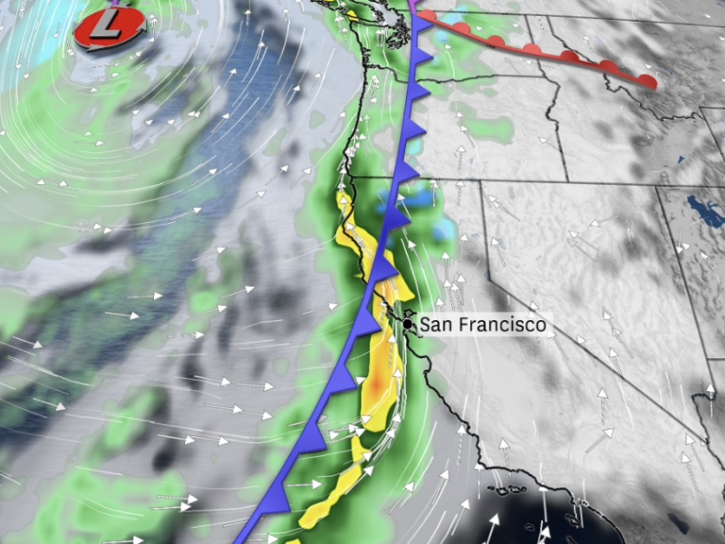 super extended jet stream means for California's storm forecast