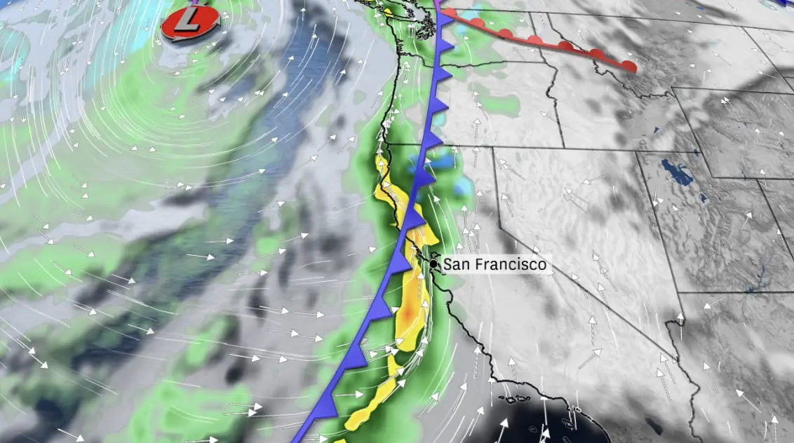 super extended jet stream means for California's storm forecast