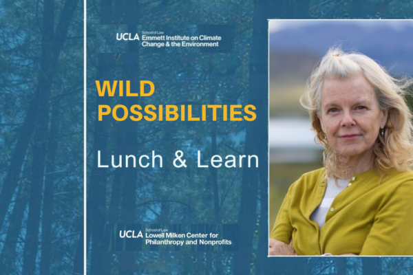 Wild Possibilities Lunch and Learn. Maurice Salter Endowed Lecture in Nonprofits and Philanthropy