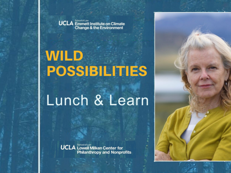 Wild Possibilities Lunch and Learn. Maurice Salter Endowed Lecture in Nonprofits and Philanthropy