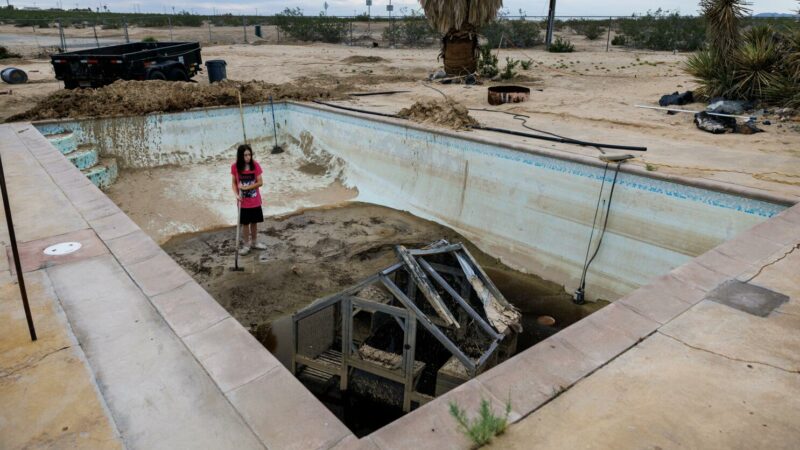 Flooding in Twentynine Palms, CA.