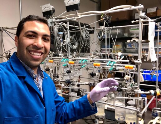 Dr. Amr Khalaf Shahat Omran in his lab
