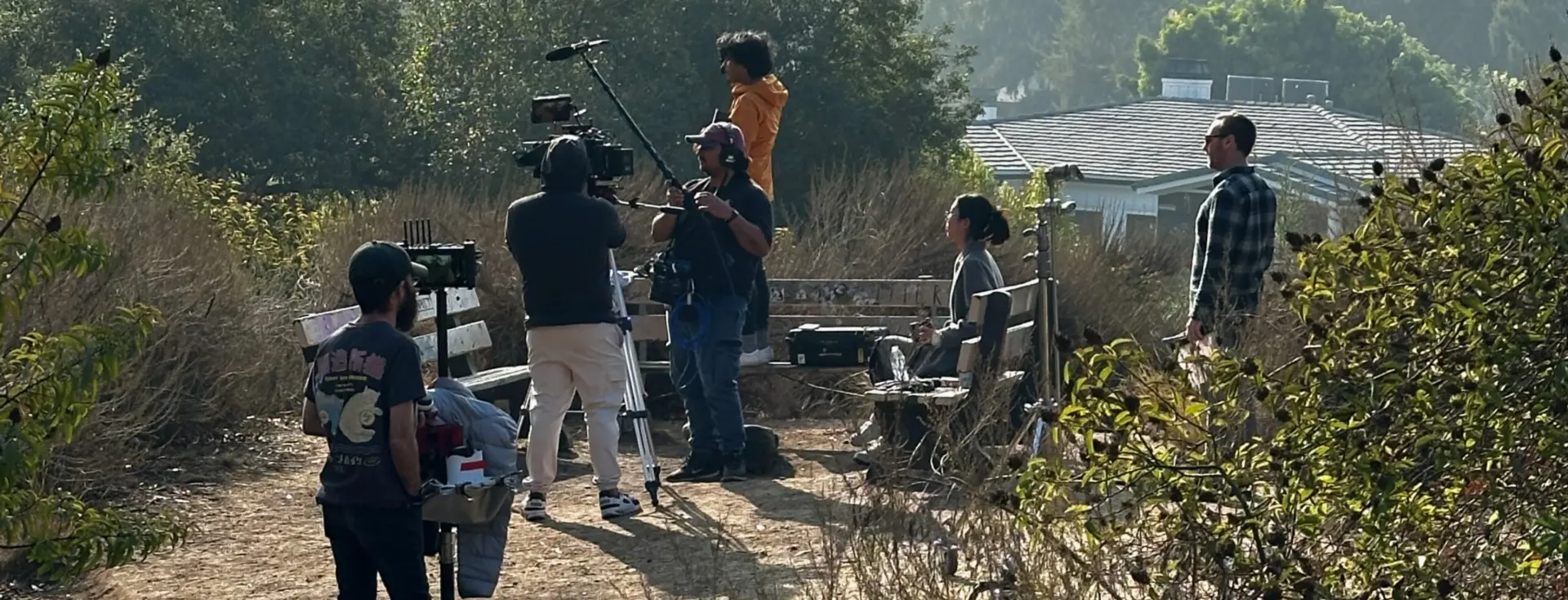 Students Filming at Sage Hill