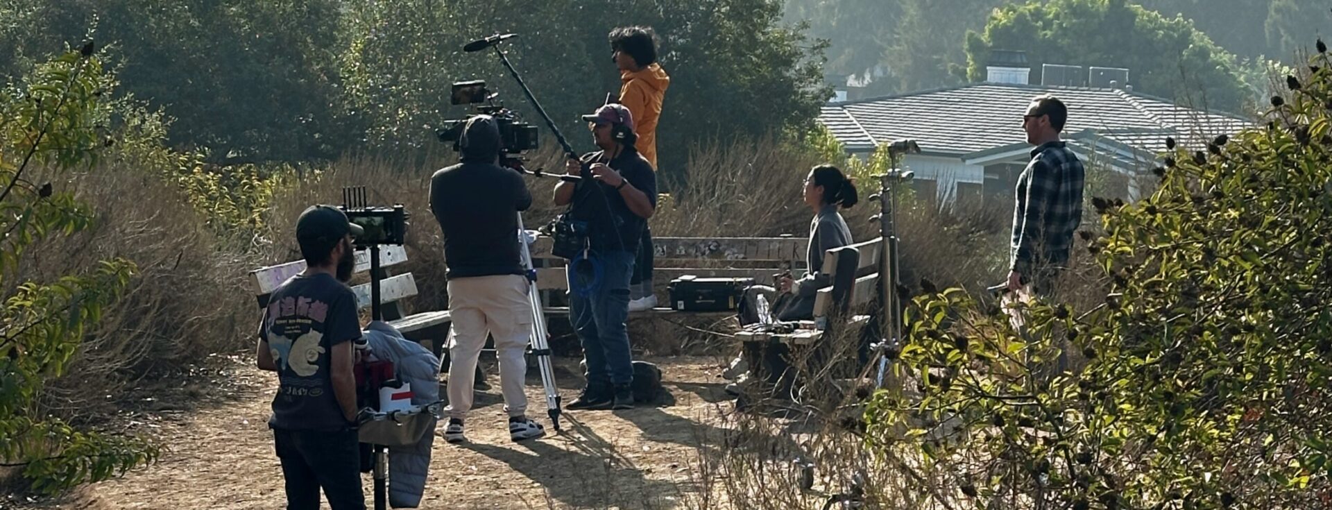 Students Filming at Sage Hill