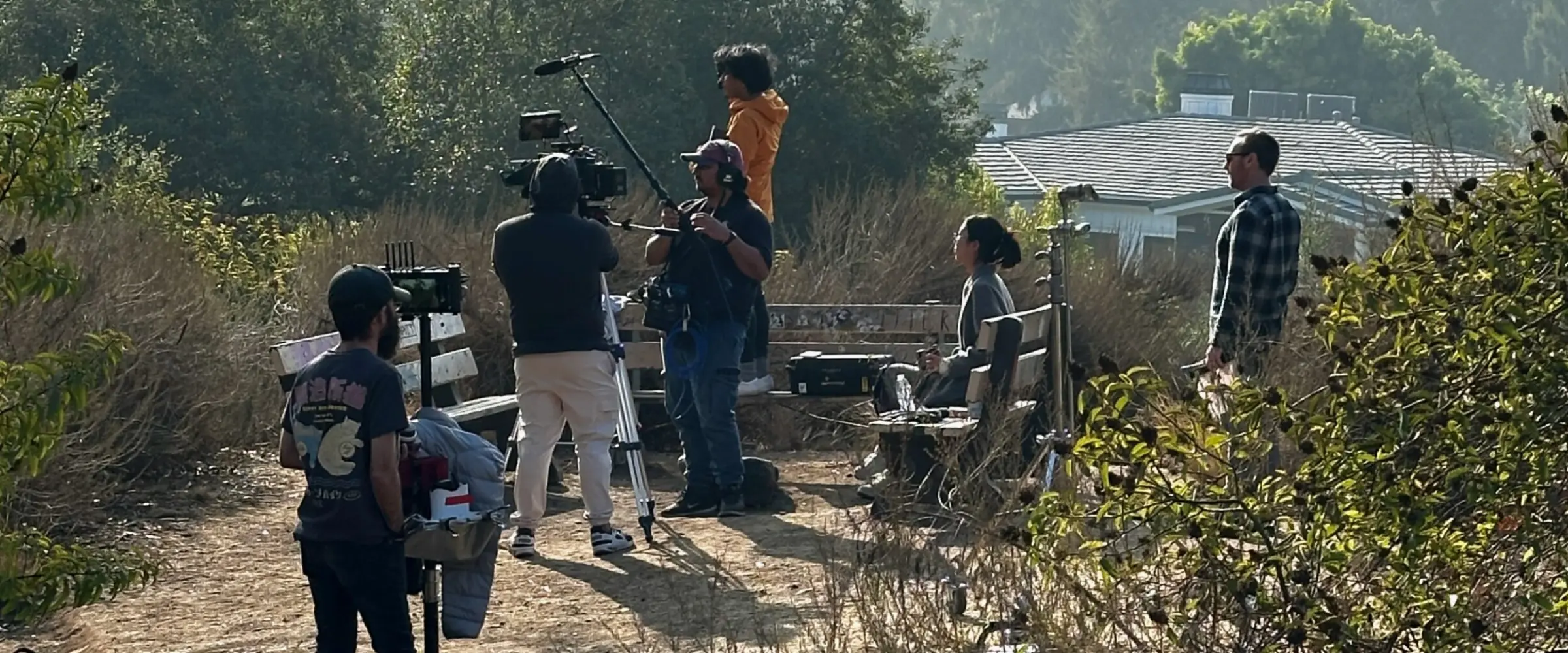 Students Filming at Sage Hill