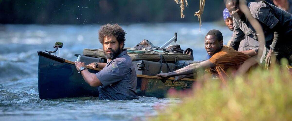 2025 nominee Kerllen da Silva Freitas Costa navigates the Okavango River Basin, where he works with local communities to support indigenous-led conservation.