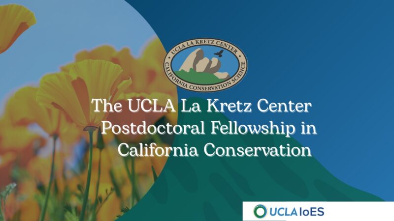UCLA La Kretz Center 2026 Postdoc Fellowship