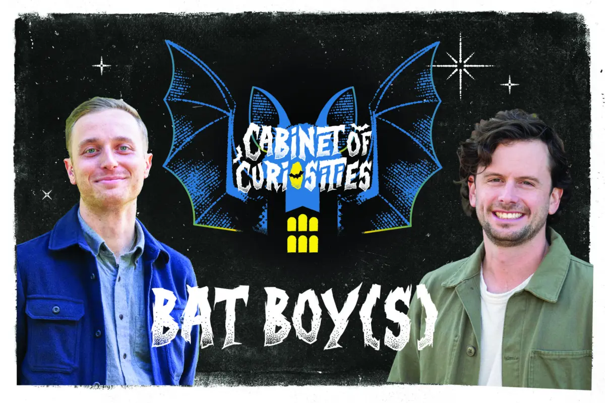 La Kretz Postdoc Joey Curti discussing his role on the student film "Bat Boy" with the UCLA Cabinet of Curiosities podcast.