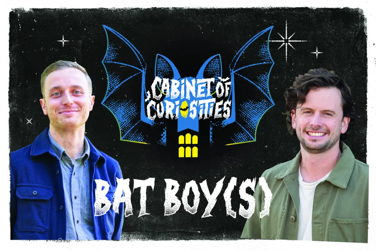 La Kretz Postdoc Joey Curti discussing his role on the student film "Bat Boy" with the UCLA Cabinet of Curiosities podcast.