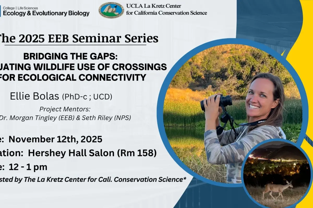 Seminar from La Kretz Center Fellowship candidate Ellie Bolas