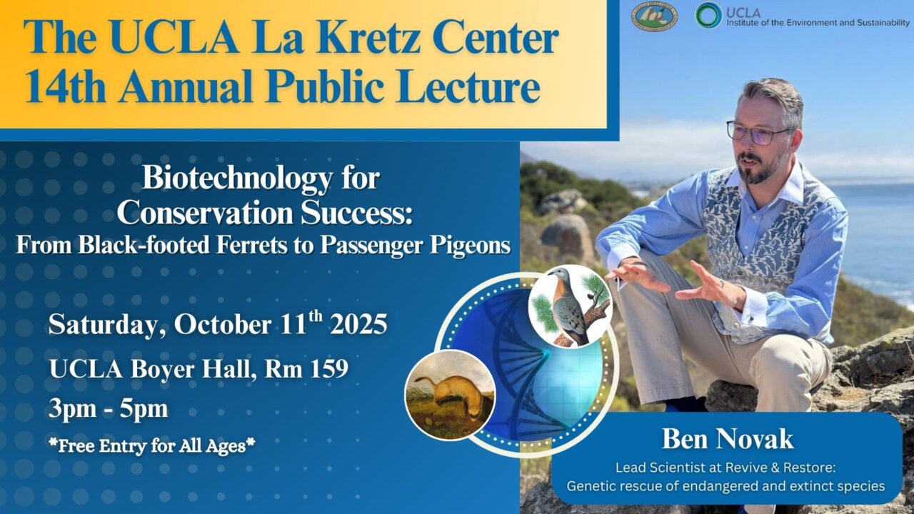 2025 Public Lecture announcement w/ speaker Ben Novak.