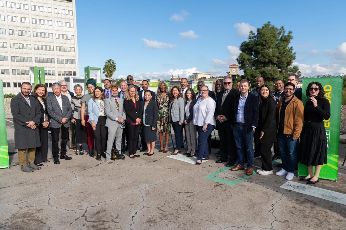 Sheinberg in the LA100 Equity Strategies press release at LADWP headquarters in downtown LA, November 2023