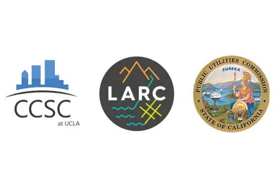 Emblems for CCSC, LARC, and the CPUC