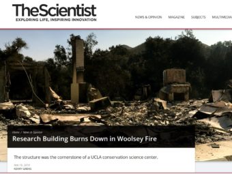 research building burns down in the woolsey fire