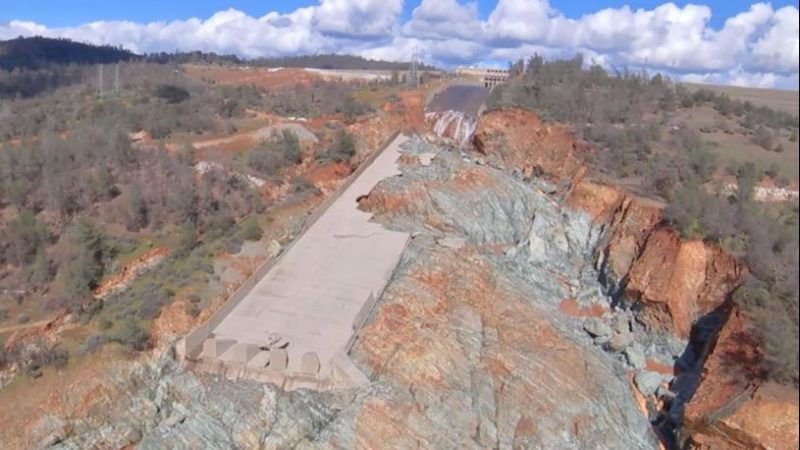 climate change contributed to oroville spillway collapse, study says