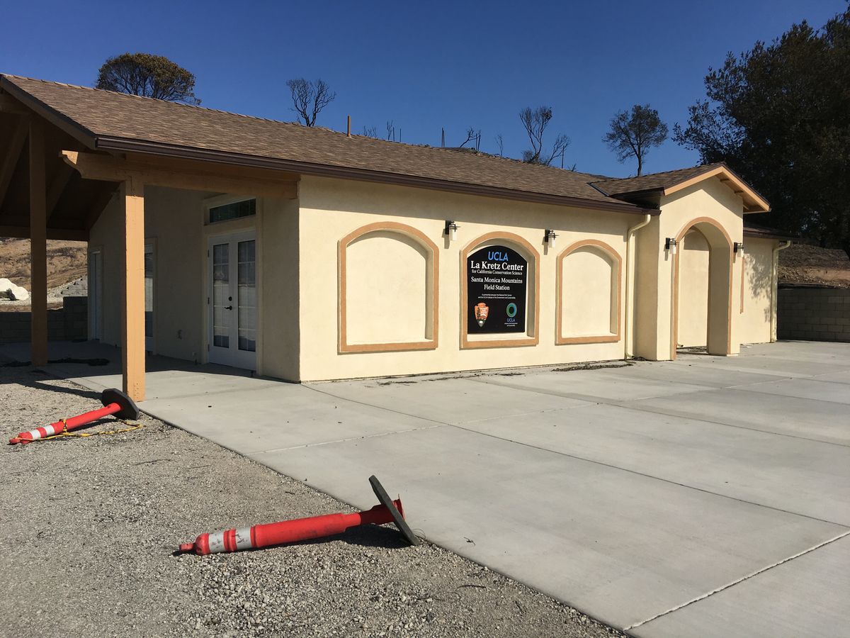 one of two buildings at ucla research station burned in woolsey fire