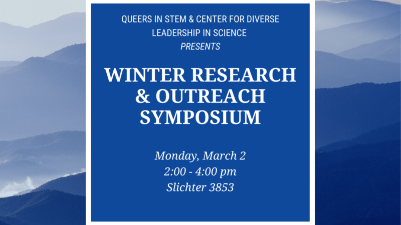 qstem & cdls winter outreach and research symposium