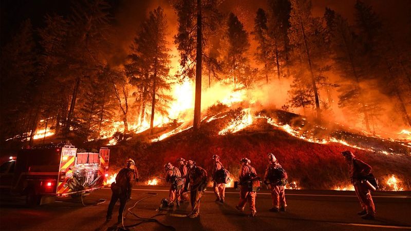 with wildfires blazing, california shuns trump’s clean-air plan